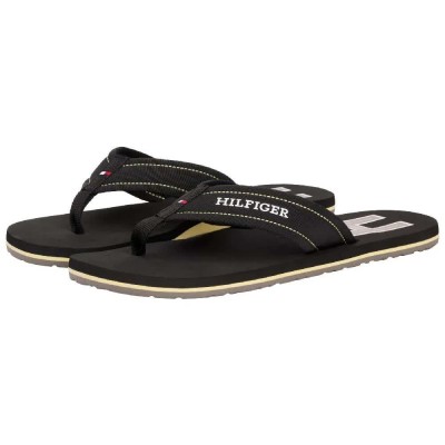джапанки,мъжки,джапанки,и,чехли,tommy,hilfiger,padded,beach,flip,flops,black