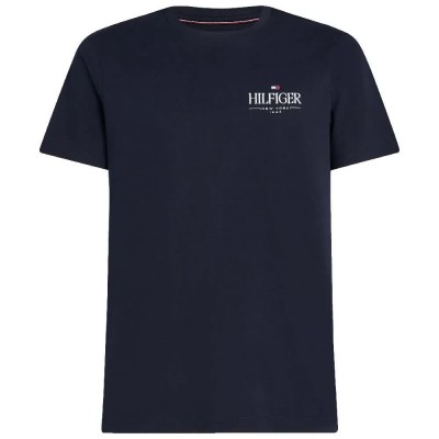 тениска,мъжки,тениски,tommy,hilfiger,stack,short,sleeve,t,shirt,blue,(desert,sky)