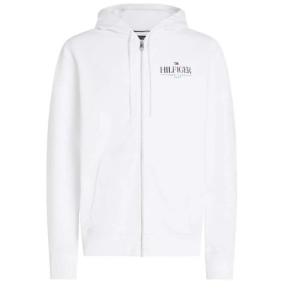 блуза,мъжки,пуловери,tommy,hilfiger,stacked,full,zip,sweatshirt,white