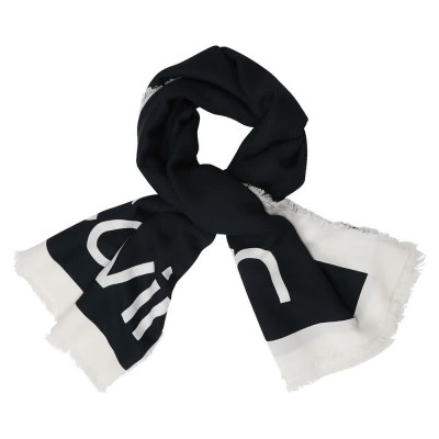 ръкавици,шапки,и,шалове,calvin,klein,bold,logo,contrast,handkerchief,black