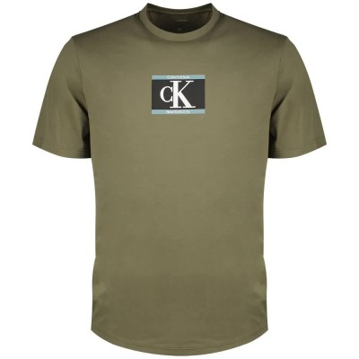 тениска,мъжки,тениски,calvin,klein,graphic,box,short,sleeve,t,shirt,dusty,olive,(green)