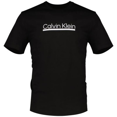 тениска,мъжки,тениски,calvin,klein,graphic,outline,short,sleeve,t,shirt,black
