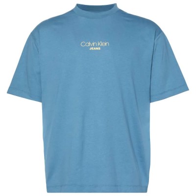 тениска,мъжки,тениски,calvin,klein,jeans,graphic,relaxed,fit,short,sleeve,t,shirt,blue
