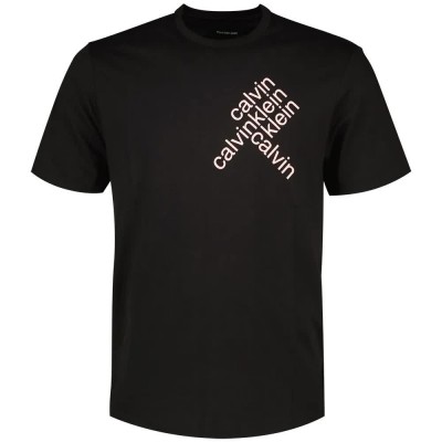 тениска,мъжки,тениски,calvin,klein,jeans,graphic,world,short,sleeve,t,shirt,black