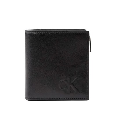 портфейли,и,портмонета,calvin,klein,jeans,sculpted,impression,compact,wallet,black
