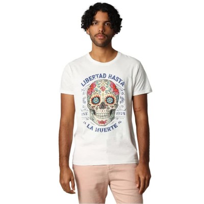 тениска,мъжки,тениски,deeluxe,craneo,short,sleeve,t,shirt,white,(natural)