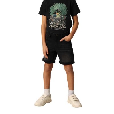 къси,панталони,детски,панталони,deeluxe,kurt,blu,denim,shorts,black,(black,used)