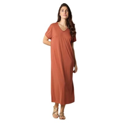 рокля,дамски,поли,и,рокли,deeluxe,sora,long,dress,terracota,(orange)