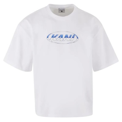 тениска,мъжки,тениски,karl,kani,chrome,logo,crop,short,sleeve,t,shirt,white