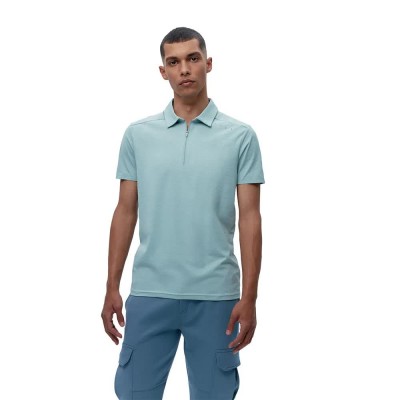 мъжки,блузи,с,яка,born,living,yoga,kariba,short,sleeve,polo,grey,mist,(blue)