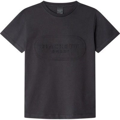 тениска,детски,тениски,hackett,club,emboss,short,sleeve,t,shirt,black
