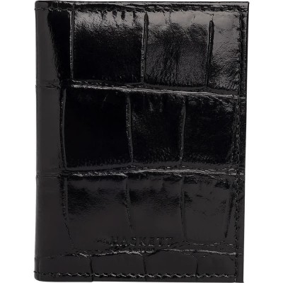 портфейли,и,портмонета,hackett,croc,book,wallet,black