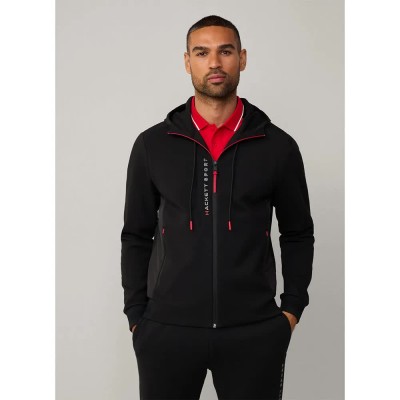 блуза,мъжки,пуловери,hackett,fusion,full,zip,sweatshirt,black,(black)