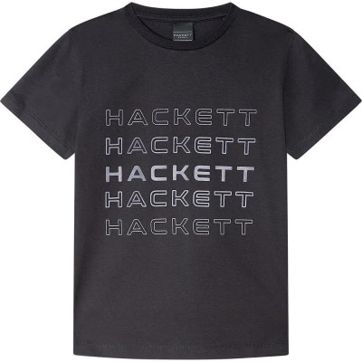 тениска,детски,тениски,hackett,gradient,short,sleeve,t,shirt,black
