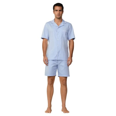 пижама,мъжки,пижами,hackett,hmu20076,pyjama,summer,blue,(blue)