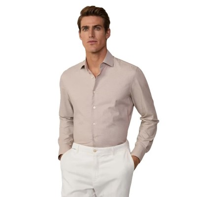 риза,с,дълъг,ръкав,мъжки,ризи,hackett,mini,puppy,tooth,long,sleeve,shirt,camel,beige,(beige)