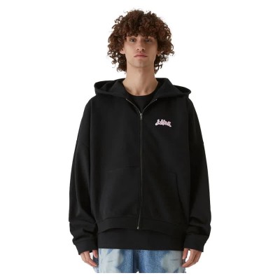 юношеска,блуза,мъжки,пуловери,lost,youth,slay,or,play,full,zip,sweatshirt,black,(black)