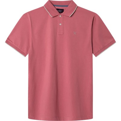 мъжки,блузи,с,яка,hackett,tipped,short,sleeve,polo,berry,red,(pink)