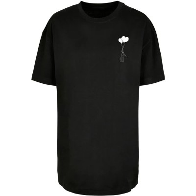 тениска,дамски,тениски,mc,clothes,love,in,the,air,short,sleeve,t,shirt,black,(black)