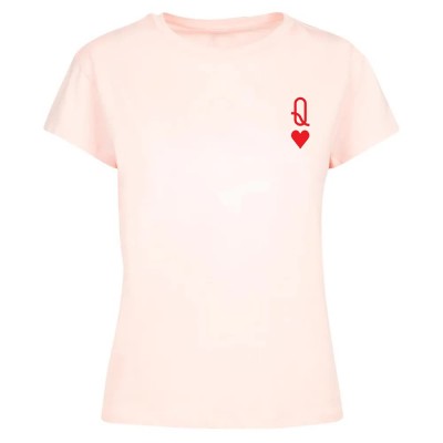 тениска,дамски,тениски,mc,clothes,queen,of,hearts,box,short,sleeve,t,shirt,pink,(pink)