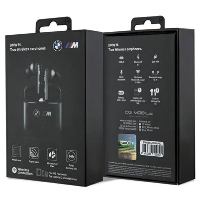 слушалки,слушалки,bmw,bmwses20mamk,tws,wireless,earphones,black,(black)