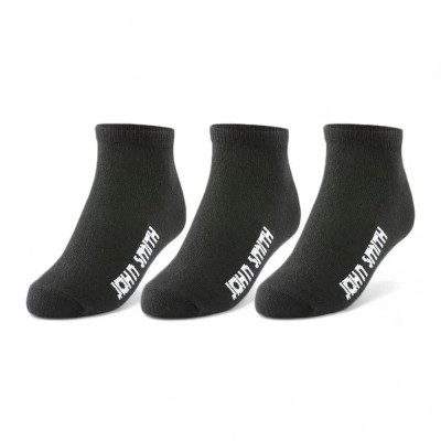 чорапи,детски,чорапи,john,smith,c17112,socks,6x3,pairs,25v,black