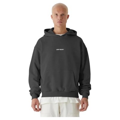 юношески,суичър,мъжки,пуловери,lost,youth,chaos,hoodie,grey,(dark,grey)