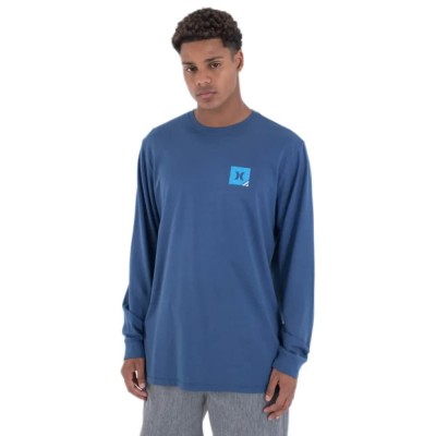 тениска,мъжки,тениски,дамски,тениски,hurley,corner,long,sleeve,t,shirt,blue,(abyss)