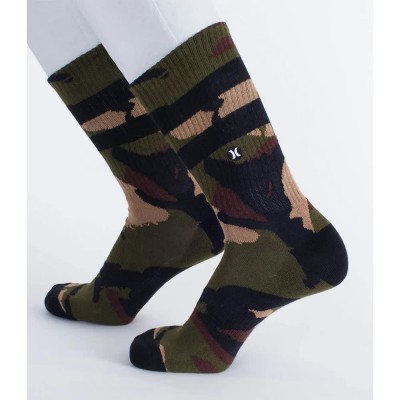 чорапи,мъжки,чорапи,hurley,h2o,jacquard,crew,socks,olive,(green)
