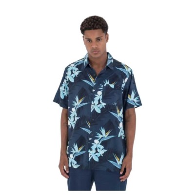 риза,с,къс,ръкав,мъжки,ризи,hurley,rincon,short,sleeve,shirt,armored,navy,(blue)