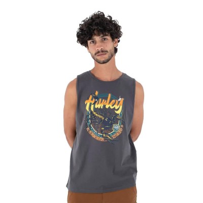 тениска,мъжки,тениски,hurley,scorpion,sleeveless,t,shirt,dark,stone,grey,(grey)