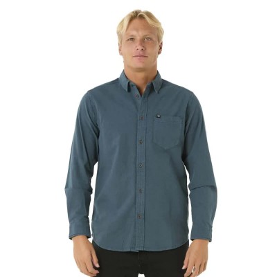 риза,с,дълъг,ръкав,мъжки,ризи,rip,curl,classic,surf,washed,long,sleeve,shirt,blue,grey,(pine,night)