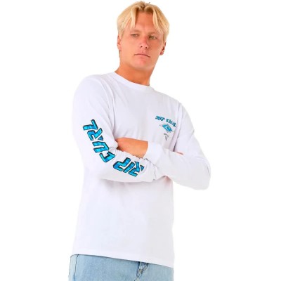тениска,мъжки,тениски,rip,curl,fade,out,icon,long,sleeve,t,shirt,white