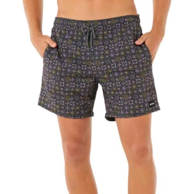 бански,гащета,мъжки,бански,костюми,rip,curl,fun,times,volley,swimming,shorts,smokey,grape,(grey)