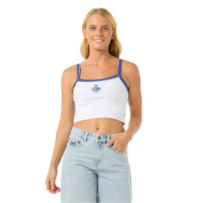 бебешка,тениска,дамски,топове,rip,curl,las,dalias,baby,sleeveless,t,shirt,optical,white