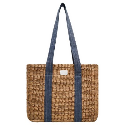 чанта,всички,чанти,rip,curl,premium,straw,tote,bag,natural,(brown)