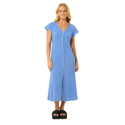 рокля,дамски,поли,и,рокли,rip,curl,premium,surf,short,sleeve,midi,dress,blue