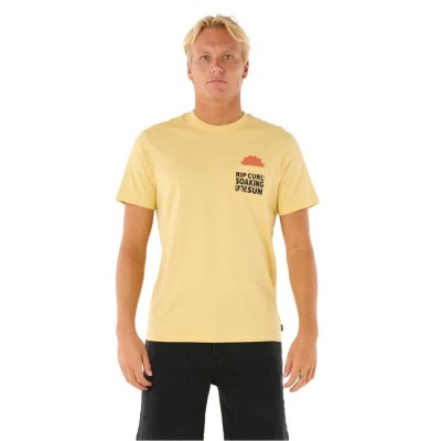 тениска,мъжки,тениски,rip,curl,sun,soaker,pocket,short,sleeve,t,shirt,yellow,(straw)