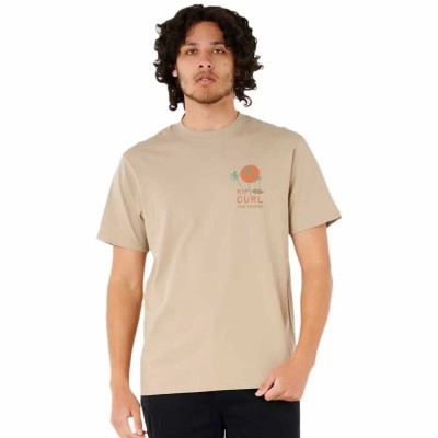 тениска,мъжки,тениски,rip,curl,aots,cody,welsh,palms,short,sleeve,t,shirt,beige,(light,khaki)