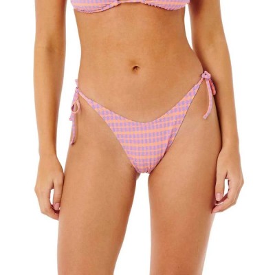 дамски,бански,костюми,rip,curl,isles,plaid,hi,leg,skimpy,bikini,bottom,purple,(purple)
