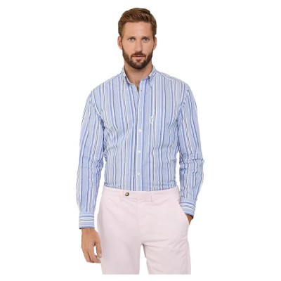 риза,с,дълъг,ръкав,мъжки,ризи,façonnable,barcode,stripe,long,sleeve,shirt,blue
