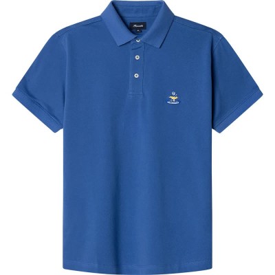 мъжки,блузи,с,яка,façonnable,birdie,pima,piq,short,sleeve,polo,blue
