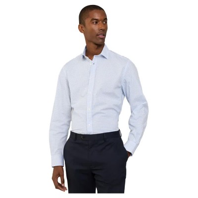 карирана,риза,мъжки,ризи,façonnable,shep,check,long,sleeve,shirt,blue