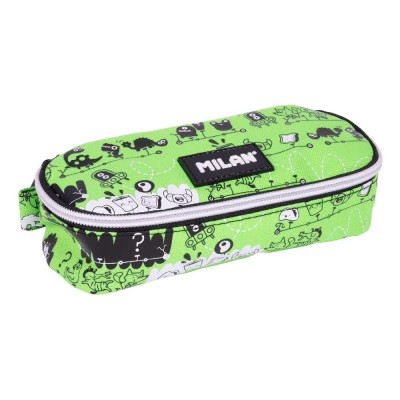 канцеларски,принадлежности,milan,oval,pencil,case,tandem,2,special,series,green,(multicolor)