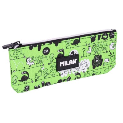 канцеларски,принадлежности,milan,small,flat,pencil,case,tandem,2,special,series,green,(multicolor)