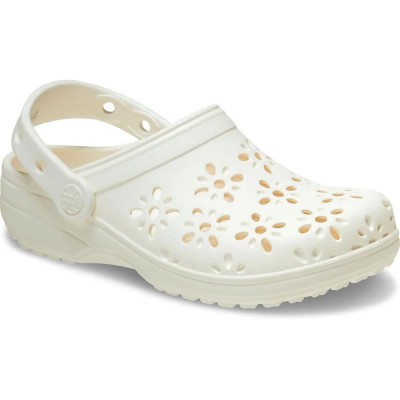 мъжки,сандали,мъжки,джапанки,и,чехли,crocs,classic,floral,cut,out,clogs,chalk,(white)