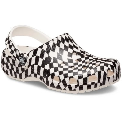 детски,сандали,и,чехли,crocs,classic,warped,checker,clogs,white
