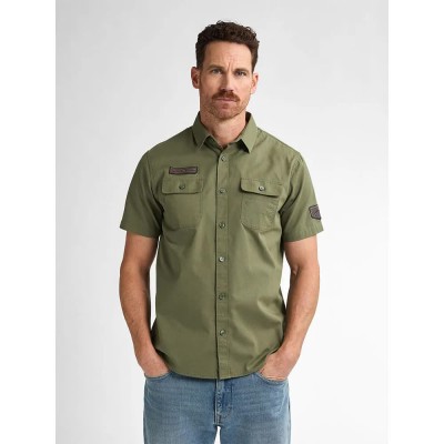 риза,с,къс,ръкав,мъжки,ризи,petrol,industries,m,1050,sis411,short,sleeve,shirt,green