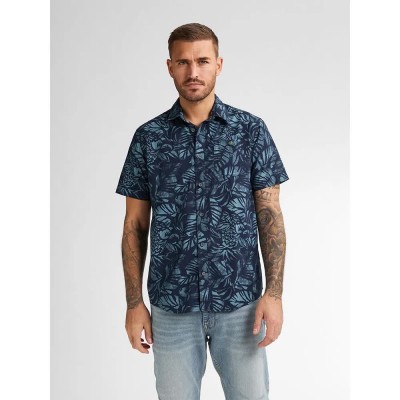 риза,с,къс,ръкав,мъжки,ризи,petrol,industries,m,1050,sis422,short,sleeve,shirt,blue