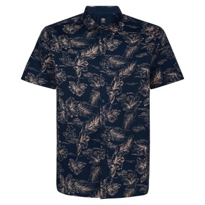 риза,с,къс,ръкав,мъжки,ризи,petrol,industries,m,1050,sis4190,plus,size,short,sleeve,shirt,blue
